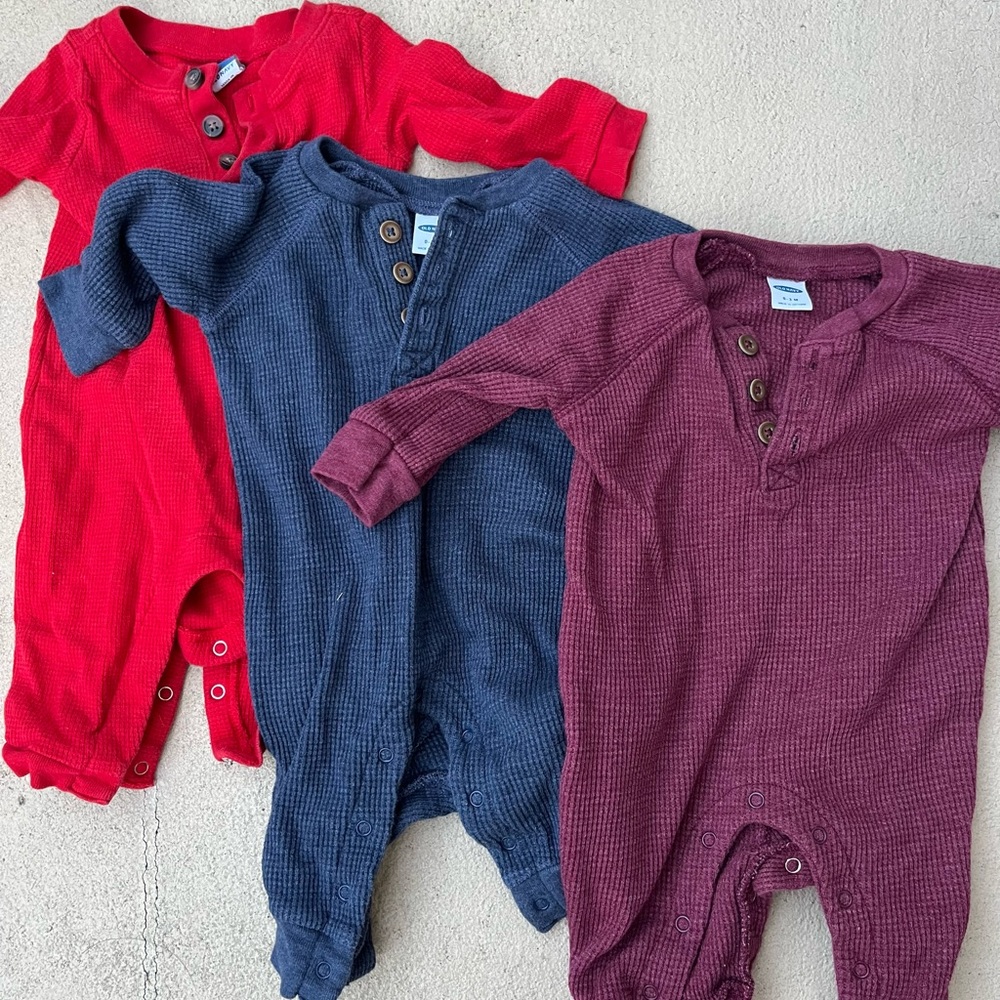Waffle Knit Sleep N’ Play Old Navy 0-3 Month